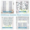 image:imageDriftAway Jasmine Watercolor Branch Botanical Thermal Insulated Energy Saving Window Curtain Valance for Living Room Bedroom Kitchen 2 Layers 52 Inch by 18 Inch Plus 2 Inch Header Multi 1 Pack1