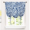 image:imageDriftAway Julia Watercolor Blooming Flower Floral Tie Up Curtain Thermal Insulated Blackout Window Adjustable Balloon Curtain Shade for Small Window Rod Pocket Single 45 Inch by 63 Inch NavyJulia Navy
