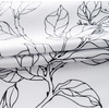 image:imageDriftAway Julia Watercolor Blooming Flower Floral Tie Up Curtain Thermal Insulated Blackout Window Adjustable Balloon Curtain Shade for Small Window Rod Pocket Single 45 Inch by 63 Inch NavyRyan Black Line