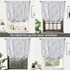image:imageDriftAway Julia Watercolor Blooming Flower Floral Tie Up Curtain Thermal Insulated Blackout Window Adjustable Balloon Curtain Shade for Small Window Rod Pocket Single 45 Inch by 63 Inch NavyRyan Black Line