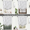 image:imageDriftAway Julia Watercolor Blooming Flower Floral Tie Up Curtain Thermal Insulated Blackout Window Adjustable Balloon Curtain Shade for Small Window Rod Pocket Single 45 Inch by 63 Inch NavyRyan Black Line