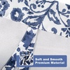 image:imageDriftAway Julia Watercolor Blooming Flower Floral Tie Up Curtain Thermal Insulated Blackout Window Adjustable Balloon Curtain Shade for Small Window Rod Pocket Single 45 Inch by 63 Inch NavyJulia Navy