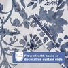 image:imageDriftAway Julia Watercolor Blooming Flower Floral Tie Up Curtain Thermal Insulated Blackout Window Adjustable Balloon Curtain Shade for Small Window Rod Pocket Single 45 Inch by 63 Inch NavyJulia Navy