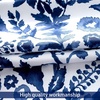 image:imageDriftAway Julia Watercolor Blooming Flower Floral Tie Up Curtain Thermal Insulated Blackout Window Adjustable Balloon Curtain Shade for Small Window Rod Pocket Single 45 Inch by 63 Inch NavyJulia Navy