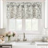 image:imageDriftAway Julia Waterfall Watercolor Blooming Flower Thermal Insulated Energy Saving Window Curtain Valance for Living Room Bedroom 2 Layers Rod Pocket 52 Inch by 18 Inch Plus 2 Inch Header BlushLinen Gray