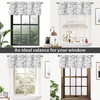 image:imageDriftAway Julia Waterfall Watercolor Blooming Flower Thermal Insulated Energy Saving Window Curtain Valance for Living Room Bedroom 2 Layers Rod Pocket 52 Inch by 18 Inch Plus 2 Inch Header BlushGrey
