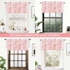 image:imageDriftAway Julia Waterfall Watercolor Blooming Flower Thermal Insulated Energy Saving Window Curtain Valance for Living Room Bedroom 2 Layers Rod Pocket 52 Inch by 18 Inch Plus 2 Inch Header BlushBlush