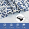 image:imageDriftAway Julia Waterfall Watercolor Blooming Flower Thermal Insulated Energy Saving Window Curtain Valance for Living Room Bedroom 2 Layers Rod Pocket 52 Inch by 18 Inch Plus 2 Inch Header BlushLinen Navy