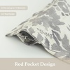 image:imageDriftAway Julia Waterfall Watercolor Blooming Flower Thermal Insulated Energy Saving Window Curtain Valance for Living Room Bedroom 2 Layers Rod Pocket 52 Inch by 18 Inch Plus 2 Inch Header BlushLinen Gray