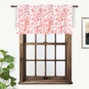 image:imageDriftAway Julia Waterfall Watercolor Blooming Flower Thermal Insulated Energy Saving Window Curtain Valance for Living Room Bedroom 2 Layers Rod Pocket 52 Inch by 18 Inch Plus 2 Inch Header BlushBlush