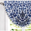 image:imageDriftAway Julia Waterfall Watercolor Blooming Flower Thermal Insulated Energy Saving Window Curtain Valance for Living Room Bedroom 2 Layers Rod Pocket 52 Inch by 18 Inch Plus 2 Inch Header BlushNavy