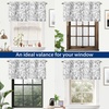 image:imageDriftAway Julia Waterfall Watercolor Blooming Flower Thermal Insulated Energy Saving Window Curtain Valance for Living Room Bedroom 2 Layers Rod Pocket 52 Inch by 18 Inch Plus 2 Inch Header BlushGrey
