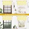 image:imageDriftAway Julia Waterfall Watercolor Blooming Flower Thermal Insulated Energy Saving Window Curtain Valance for Living Room Bedroom 2 Layers Rod Pocket 52 Inch by 18 Inch Plus 2 Inch Header BlushYellow