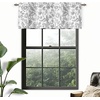 image:imageDriftAway Julia Waterfall Watercolor Blooming Flower Thermal Insulated Energy Saving Window Curtain Valance for Living Room Bedroom 2 Layers Rod Pocket 52 Inch by 18 Inch Plus 2 Inch Header BlushGrey