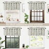 image:imageDriftAway Julia Waterfall Watercolor Blooming Flower Thermal Insulated Energy Saving Window Curtain Valance for Living Room Bedroom 2 Layers Rod Pocket 52 Inch by 18 Inch Plus 2 Inch Header BlushLinen Gray