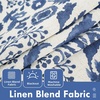 image:imageDriftAway Julia Waterfall Watercolor Blooming Flower Thermal Insulated Energy Saving Window Curtain Valance for Living Room Bedroom 2 Layers Rod Pocket 52 Inch by 18 Inch Plus 2 Inch Header BlushLinen Navy