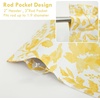 image:imageDriftAway Julia Waterfall Watercolor Blooming Flower Thermal Insulated Energy Saving Window Curtain Valance for Living Room Bedroom 2 Layers Rod Pocket 52 Inch by 18 Inch Plus 2 Inch Header BlushYellow