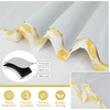 image:imageDriftAway Julia Waterfall Watercolor Blooming Flower Thermal Insulated Energy Saving Window Curtain Valance for Living Room Bedroom 2 Layers Rod Pocket 52 Inch by 18 Inch Plus 2 Inch Header BlushYellow