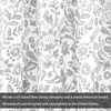 image:imageDriftAway Julia Waterfall Watercolor Blooming Flower Thermal Insulated Energy Saving Window Curtain Valance for Living Room Bedroom 2 Layers Rod Pocket 52 Inch by 18 Inch Plus 2 Inch Header BlushGrey