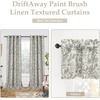 image:imageDriftAway Julia Waterfall Watercolor Blooming Flower Thermal Insulated Energy Saving Window Curtain Valance for Living Room Bedroom 2 Layers Rod Pocket 52 Inch by 18 Inch Plus 2 Inch Header BlushLinen Gray