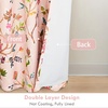 image:imageDriftAway Lauren Pink Blackout Curtains for Bedroom Colorful Watercolor Branch Printed Pattern Lined Thermal Insulated Grommet Drapes 2 Panels for Girls Living Room 84 Inch Soft PinkSoft Pink