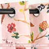 image:imageDriftAway Lauren Pink Blackout Curtains for Bedroom Colorful Watercolor Branch Printed Pattern Lined Thermal Insulated Grommet Drapes 2 Panels for Girls Living Room 84 Inch Soft PinkSoft Pink