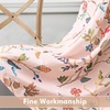 image:imageDriftAway Lauren Pink Blackout Curtains for Bedroom Colorful Watercolor Branch Printed Pattern Lined Thermal Insulated Grommet Drapes 2 Panels for Girls Living Room 84 Inch Soft PinkSoft Pink