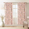 image:imageDriftAway Lauren Pink Blackout Curtains for Bedroom Colorful Watercolor Branch Printed Pattern Lined Thermal Insulated Grommet Drapes 2 Panels for Girls Living Room 84 Inch Soft PinkSoft Pink