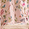 image:imageDriftAway Lauren Pink Blackout Curtains for Bedroom Colorful Watercolor Branch Printed Pattern Lined Thermal Insulated Grommet Drapes 2 Panels for Girls Living Room 84 Inch Soft PinkSoft Pink