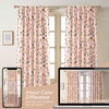 image:imageDriftAway Lauren Pink Blackout Curtains for Bedroom Colorful Watercolor Branch Printed Pattern Lined Thermal Insulated Grommet Drapes 2 Panels for Girls Living Room 84 Inch Soft PinkSoft Pink