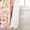 image:imageDriftAway Lauren Pink Blackout Curtains for Bedroom Colorful Watercolor Branch Printed Pattern Lined Thermal Insulated Grommet Drapes 2 Panels for Girls Living Room 84 Inch Soft PinkSoft Pink