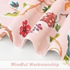 image:imageDriftAway Lauren Pink Blackout Curtains for Bedroom Colorful Watercolor Branch Printed Pattern Lined Thermal Insulated Grommet Drapes 2 Panels for Girls Living Room 84 Inch Soft PinkSoft Pink
