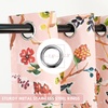 image:imageDriftAway Lauren Pink Blackout Curtains for Bedroom Colorful Watercolor Branch Printed Pattern Lined Thermal Insulated Grommet Drapes 2 Panels for Girls Living Room 84 Inch Soft PinkSoft Pink