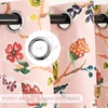 image:imageDriftAway Lauren Pink Blackout Curtains for Bedroom Colorful Watercolor Branch Printed Pattern Lined Thermal Insulated Grommet Drapes 2 Panels for Girls Living Room 84 Inch Soft PinkSoft Pink
