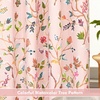 image:imageDriftAway Lauren Pink Blackout Curtains for Bedroom Colorful Watercolor Branch Printed Pattern Lined Thermal Insulated Grommet Drapes 2 Panels for Girls Living Room 84 Inch Soft PinkSoft Pink