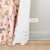 image:imageDriftAway Lauren Pink Blackout Curtains for Bedroom Colorful Watercolor Branch Printed Pattern Lined Thermal Insulated Grommet Drapes 2 Panels for Girls Living Room 84 Inch Soft PinkSoft Pink