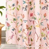image:imageDriftAway Lauren Pink Blackout Curtains for Bedroom Colorful Watercolor Branch Printed Pattern Lined Thermal Insulated Grommet Drapes 2 Panels for Girls Living Room 84 Inch Soft PinkSoft Pink
