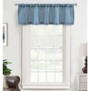 image:imageDriftAway Linen Textured Curtain Valances for Windows Light Filtering 3 Inch Rod Pocket Farmhouse Country Rustic Kitchen Valances for Bedroom Living Room Bathroom 14 inch Length BeigeBlue