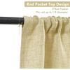 image:imageDriftAway Linen Textured Curtain Valances for Windows Light Filtering 3 Inch Rod Pocket Farmhouse Country Rustic Kitchen Valances for Bedroom Living Room Bathroom 14 inch Length BeigeYellow