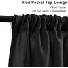 image:imageDriftAway Linen Textured Curtain Valances for Windows Light Filtering 3 Inch Rod Pocket Farmhouse Country Rustic Kitchen Valances for Bedroom Living Room Bathroom 14 inch Length BeigeBlack