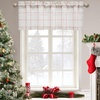image:imageDriftAway Linen Textured Curtain Valances for Windows Light Filtering 3 Inch Rod Pocket Farmhouse Country Rustic Kitchen Valances for Bedroom Living Room Bathroom 14 inch Length BeigeRed