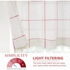image:imageDriftAway Linen Textured Curtain Valances for Windows Light Filtering 3 Inch Rod Pocket Farmhouse Country Rustic Kitchen Valances for Bedroom Living Room Bathroom 14 inch Length BeigeRed