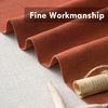 image:imageDriftAway Linen Textured Curtain Valances for Windows Light Filtering 3 Inch Rod Pocket Farmhouse Country Rustic Kitchen Valances for Bedroom Living Room Bathroom 14 inch Length BeigeRed