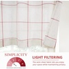 image:imageDriftAway Linen Textured Curtain Valances for Windows Light Filtering 3 Inch Rod Pocket Farmhouse Country Rustic Kitchen Valances for Bedroom Living Room Bathroom 14 inch Length BeigeRed