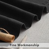 image:imageDriftAway Linen Textured Curtain Valances for Windows Light Filtering 3 Inch Rod Pocket Farmhouse Country Rustic Kitchen Valances for Bedroom Living Room Bathroom 14 inch Length BeigeBlack