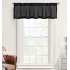 image:imageDriftAway Linen Textured Curtain Valances for Windows Light Filtering 3 Inch Rod Pocket Farmhouse Country Rustic Kitchen Valances for Bedroom Living Room Bathroom 14 inch Length BeigeBlack
