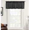 image:imageDriftAway Linen Textured Curtain Valances for Windows Light Filtering 3 Inch Rod Pocket Farmhouse Country Rustic Kitchen Valances for Bedroom Living Room Bathroom 14 inch Length BeigeBlack