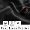 image:imageDriftAway Linen Textured Curtain Valances for Windows Light Filtering 3 Inch Rod Pocket Farmhouse Country Rustic Kitchen Valances for Bedroom Living Room Bathroom 14 inch Length BeigeBlack