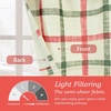 image:imageDriftAway Linen Textured Curtain Valances for Windows Light Filtering 3 Inch Rod Pocket Farmhouse Country Rustic Kitchen Valances for Bedroom Living Room Bathroom 14 inch Length BeigeChristmas Red Green