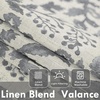 image:imageDriftAway Linen Textured Curtain Valances for Windows Light Filtering 3 Inch Rod Pocket Farmhouse Country Rustic Kitchen Valances for Bedroom Living Room Bathroom 14 inch Length BeigeGrey